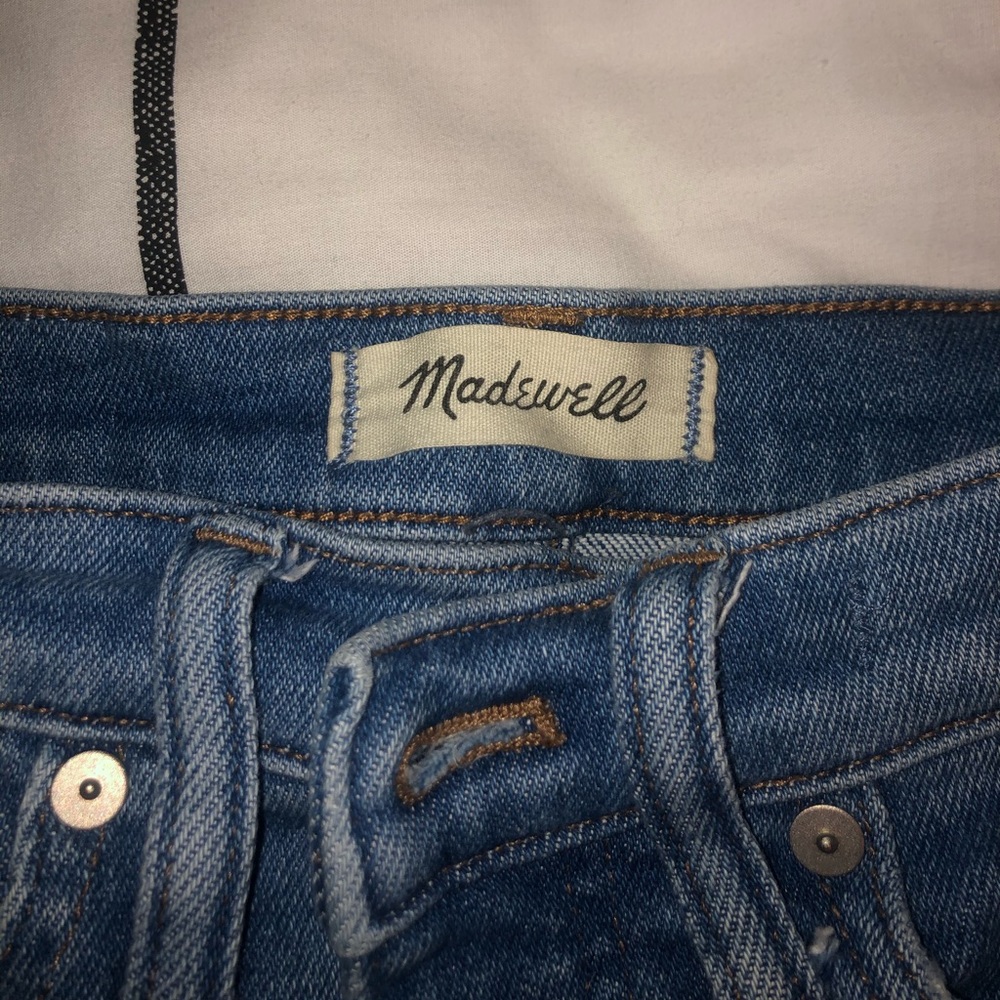 Madewell light wash high rise skinny jeans